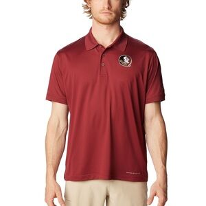 Columbia Florida State Seminoles Garnet PFG Tamiami Omni-Shade Polo